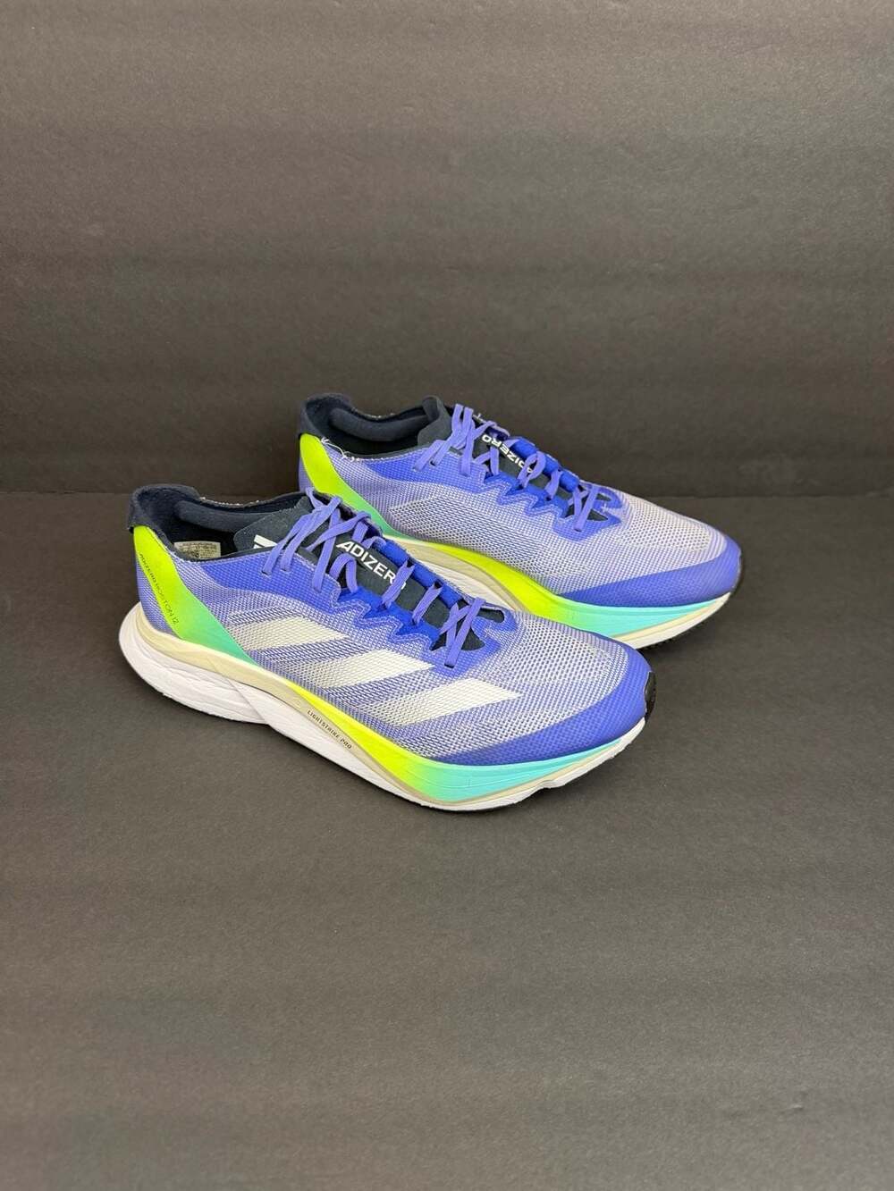 Adidas Adizero Boston 12 Cobalt Blue Zero Metallic' Running Shoes (IF9211) Sz 10